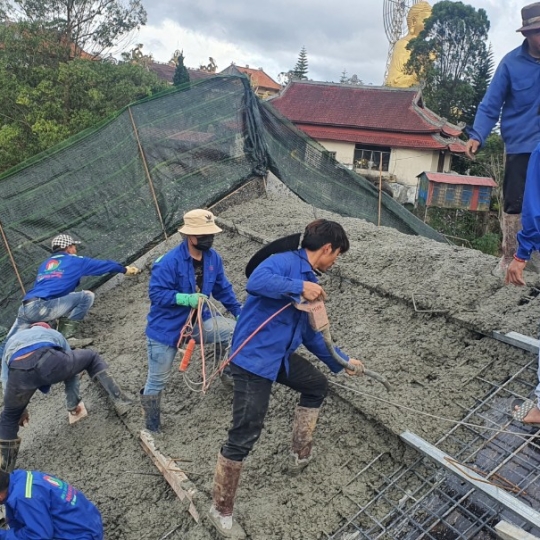 THI CÔNG THÔ CĂN HỘ CHO THUÊ SÀN CÁP DỰ ỨNG LỰC