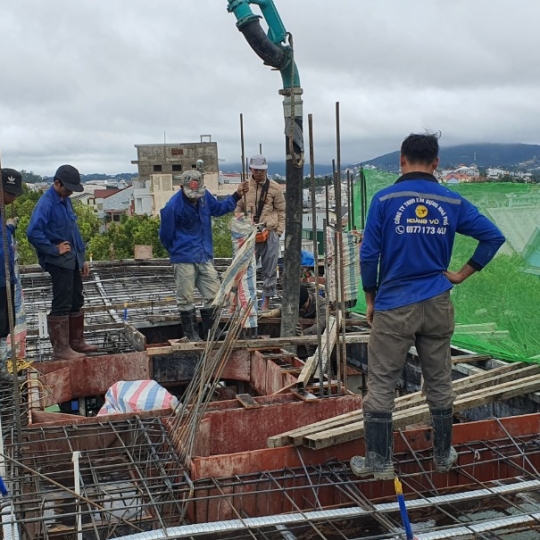 THI CÔNG THÔ CĂN HỘ CHO THUÊ SÀN CÁP DỰ ỨNG LỰC